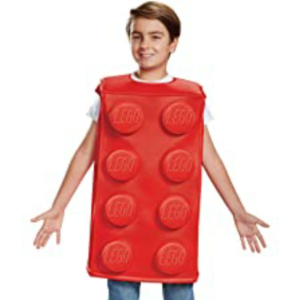 Kids LEGO brick costume size 7/8 Red